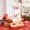 Champagner Weihnachtsdekorationen Cartoon Schneemann Tischpuppe Schlitten Sitzende Puppe Tischaufsteller