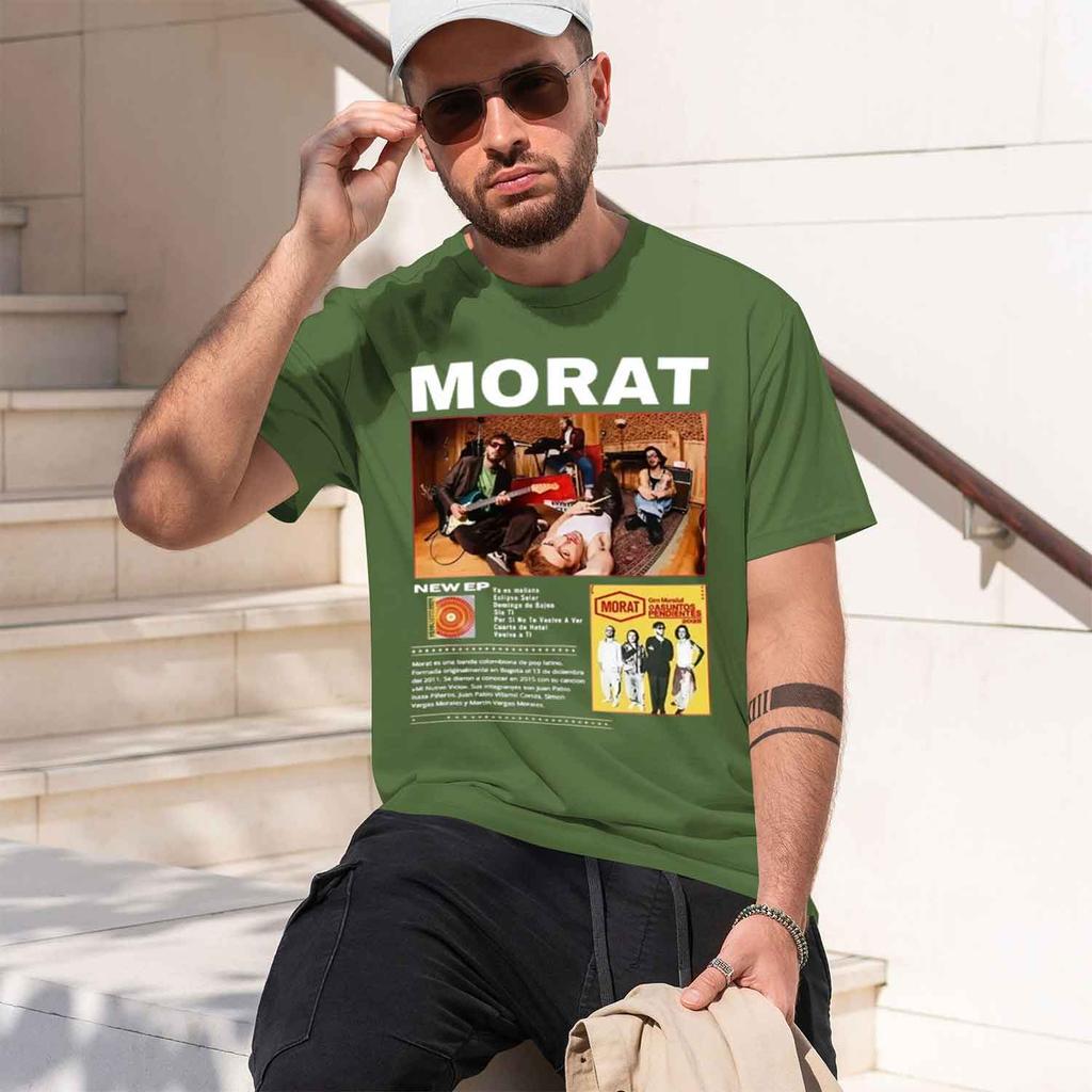 Morat Band Studio Session Album Showcase Morats Al Journey Highlights Unisex Kleidung Unisex Rundhals T-Shirt 2026 Neues Modell Unisex