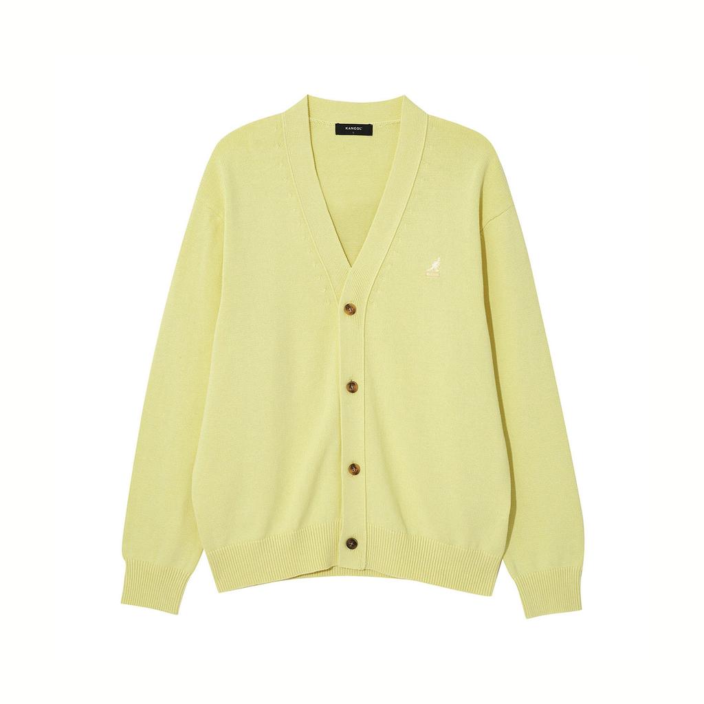 Kangol Low-Cut V-Neck Cardigan 1895 Lemon