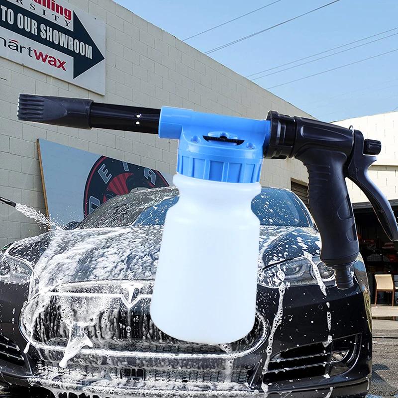 1L Adjustable Car Washer Foam Nozzle Car Washing Foam Gun Cleaning Foamer Pot Lance Water Soap Shampoo Sprayer Spray Foam Gun