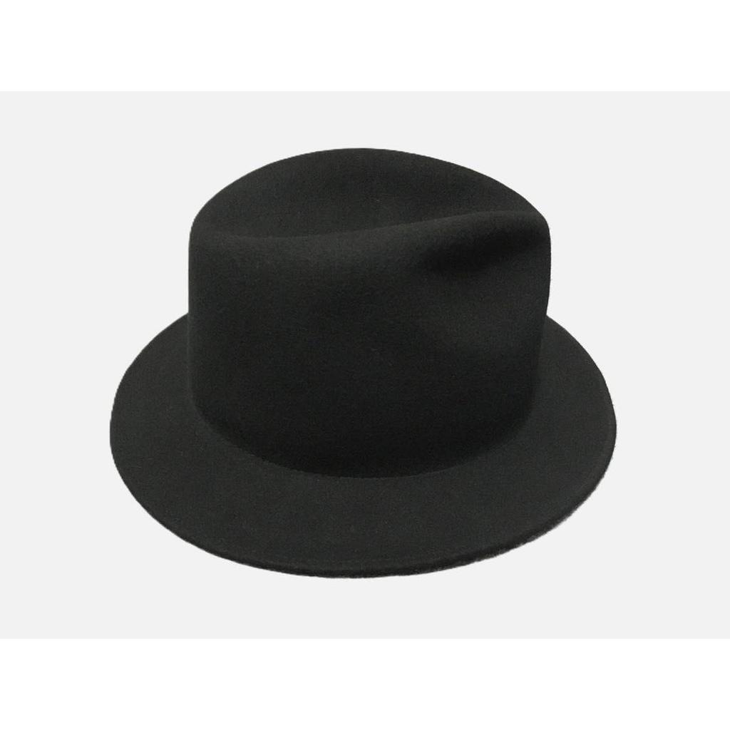 Used [New, unused, with tags] CA4LA Kashira / KNOX special order / Head circumference 60cm / Felt hat, folded hat, wool / black, black