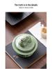 Blue Porcelain Suanni Beast Coil Incense Burner with Lid