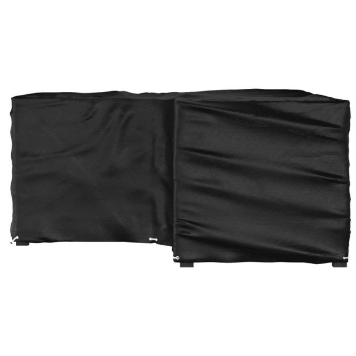 VidaXL Housse de salon de jardin en forme de L 12 œillets 185x185x90cm 319314