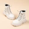 Girls' leather short boots autumn and winter Korean version fashionable princess boots, middle-aged girls' single boots, children's Martin boots