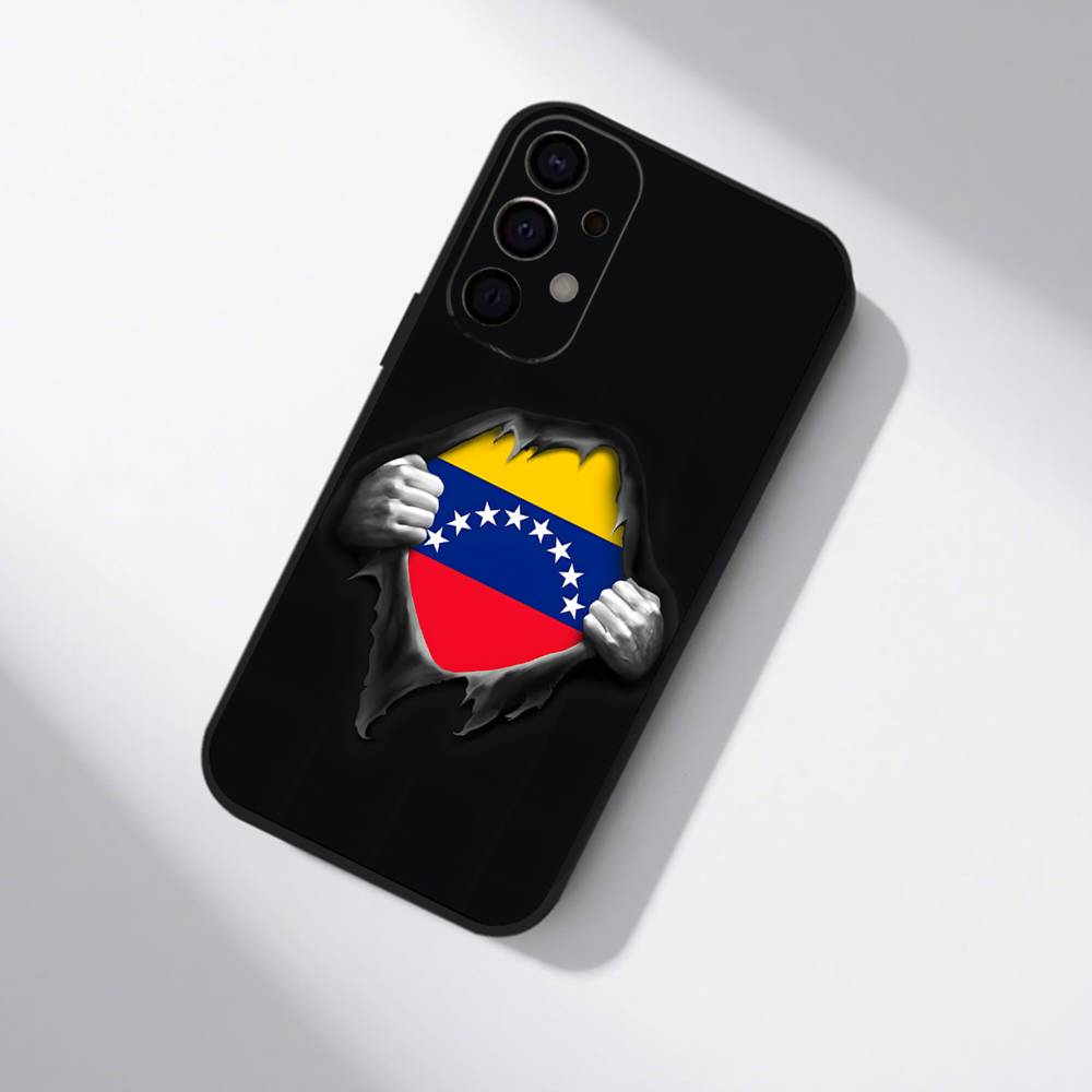 Flag OF The Venezuela Venezuelan Phone Case For Samsung S25,S24,S21,S22,S23,S30,Ultra,S20,Plus,Fe,Lite,5G Black Cover