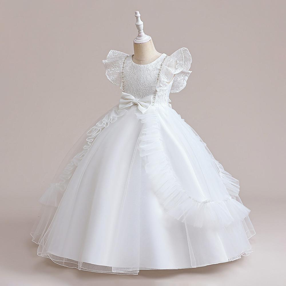 Teen Girls Dress Baby Girls Princess Prom Dress Kids Dresses For Girls Baptism 1st Birthday Wedding Bridesmaid Infant Dress