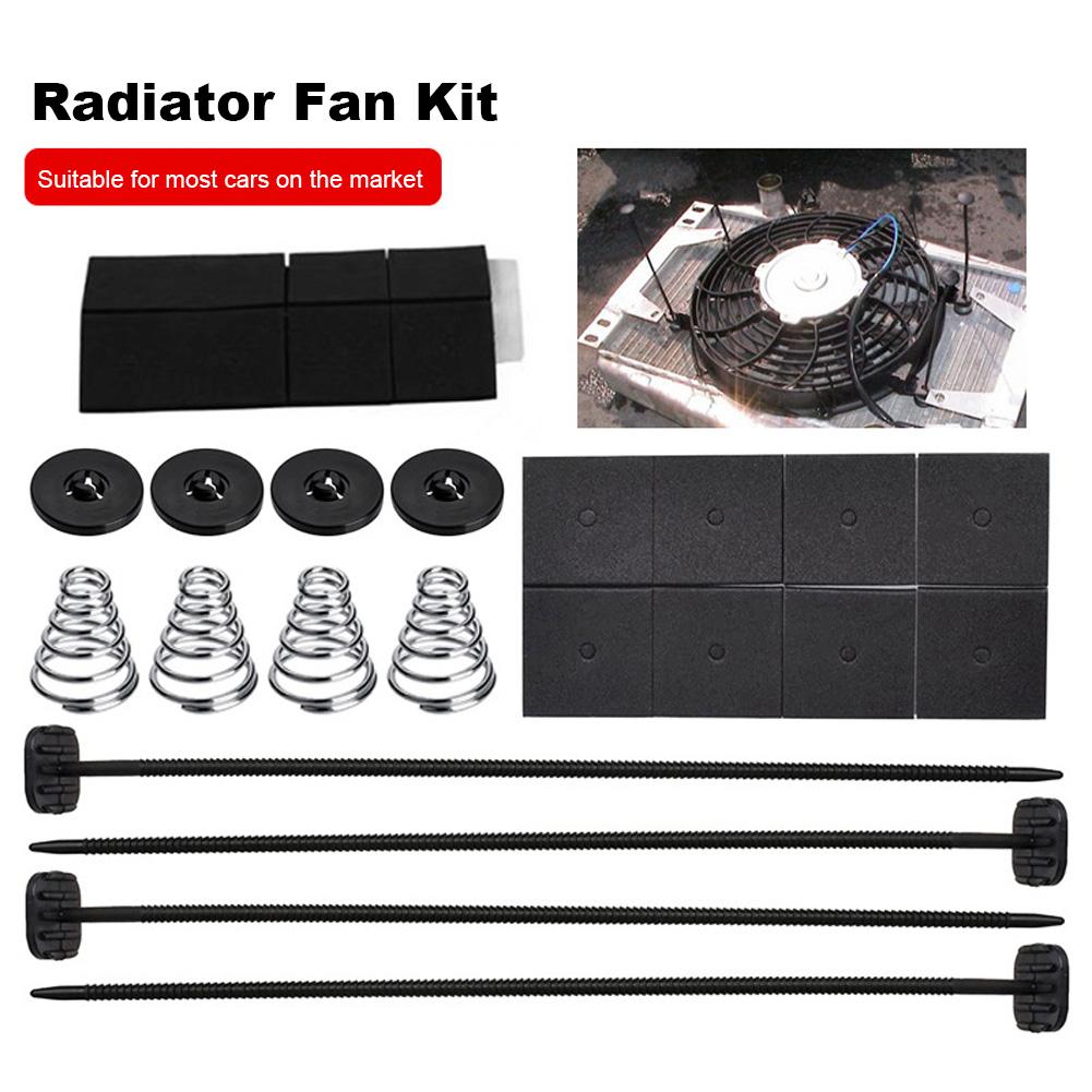 Kit de Montagem Universal para Ventoinha de Refrigeração Elétrica de Radiador Abraçadeiras Tiras Abas Suportes Acessórios Automotivos Peças Acessórios para Carro