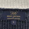 346 BROOKS BROTHERS Long sleeve Half zip sweater L Navy knit Men's Used