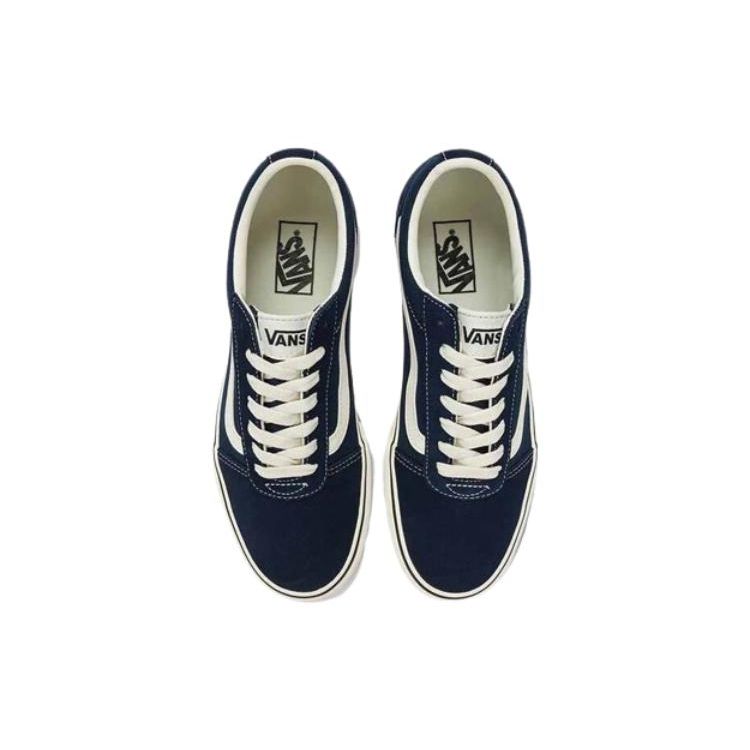 Vans Ward Comfortable Casual Versatile Durable Low-Top Skate Shoes Unisex Sneakers Dark-Blue VN0A5HTSDTQ