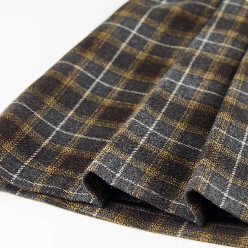 Women's Plaid A-Line Wool-Blend Mini Skirt