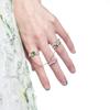 Silver Chic 925 Statement Ring With Captivating Chain Design And Stunning Decorations For Fashion Lovers