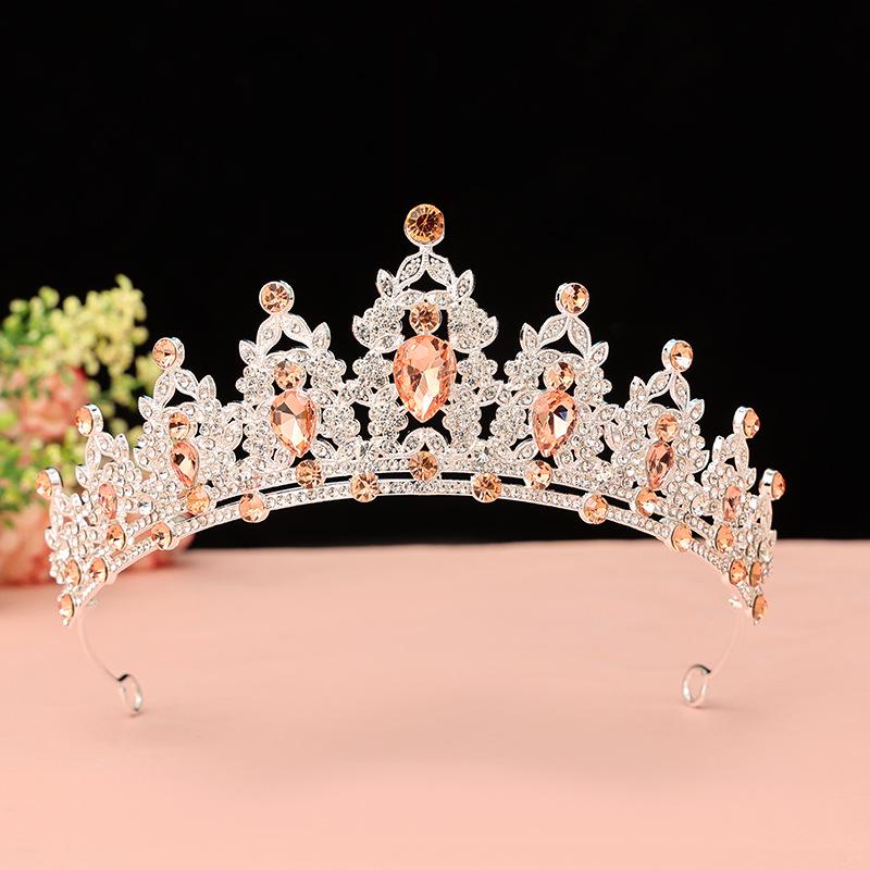 Children's Crystal Tiara Headband: Princess Crown Hair Accessory for Girls' Birthdays and Performances