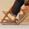 Men Plus Size Retro British Style PU Leather Shoes Ankle Comfortable Foot Feel Casual Shoe Wear-resistant Outsole Walking Shoes