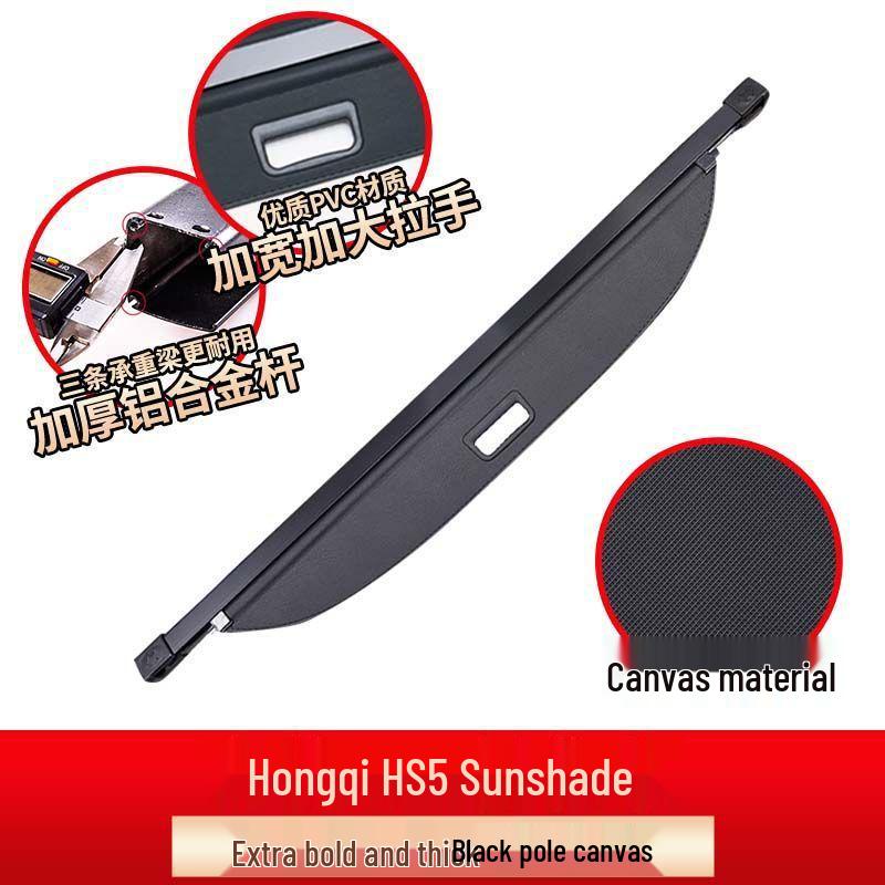 Trunk Cargo Cover & Storage Partition for 2022-2026 Hongqi HS3/PHEV HS5