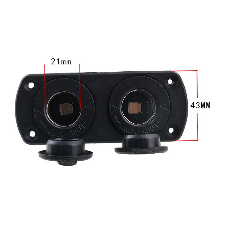 1 2 3 Furos Painel 12V À Prova D'Água Isqueiro Tomada de Energia Substituição Kit DIY para Carro Barco ATV RV Caminhão