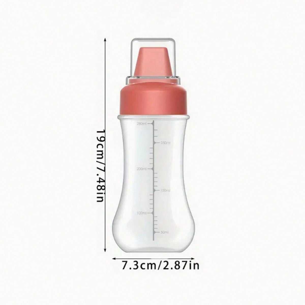 

1pc Kitchen Squeeze Sauce Bottle With Dust Cover, Suitable For Salad Dressing, Ketchup, Squeeze-Style Sauce Bottle, 5-Hole Multi-Function Kitchen Tool Red разноцветный