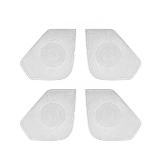 For Chevrolet Equinox 2025 2026 4PCS Black Stainless Steel Car Door Speaker Decoration Cover Trim Interior Accessories