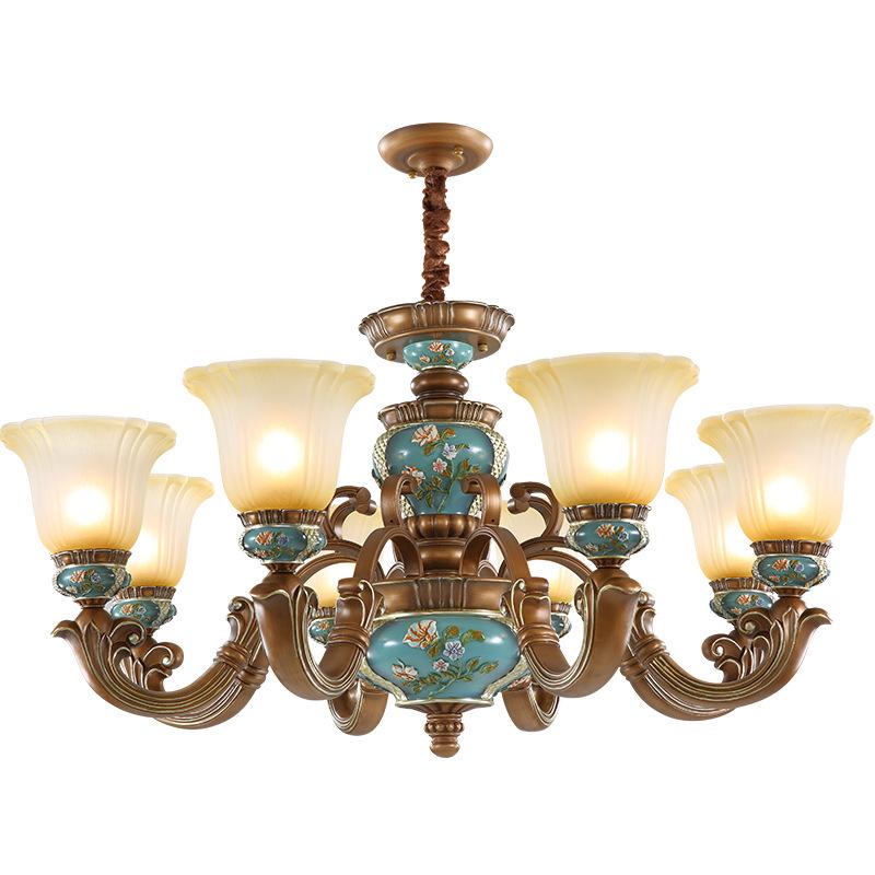 European Luxury Chandelier - Retro Atmospheric Lighting for Living Rooms and Bedrooms