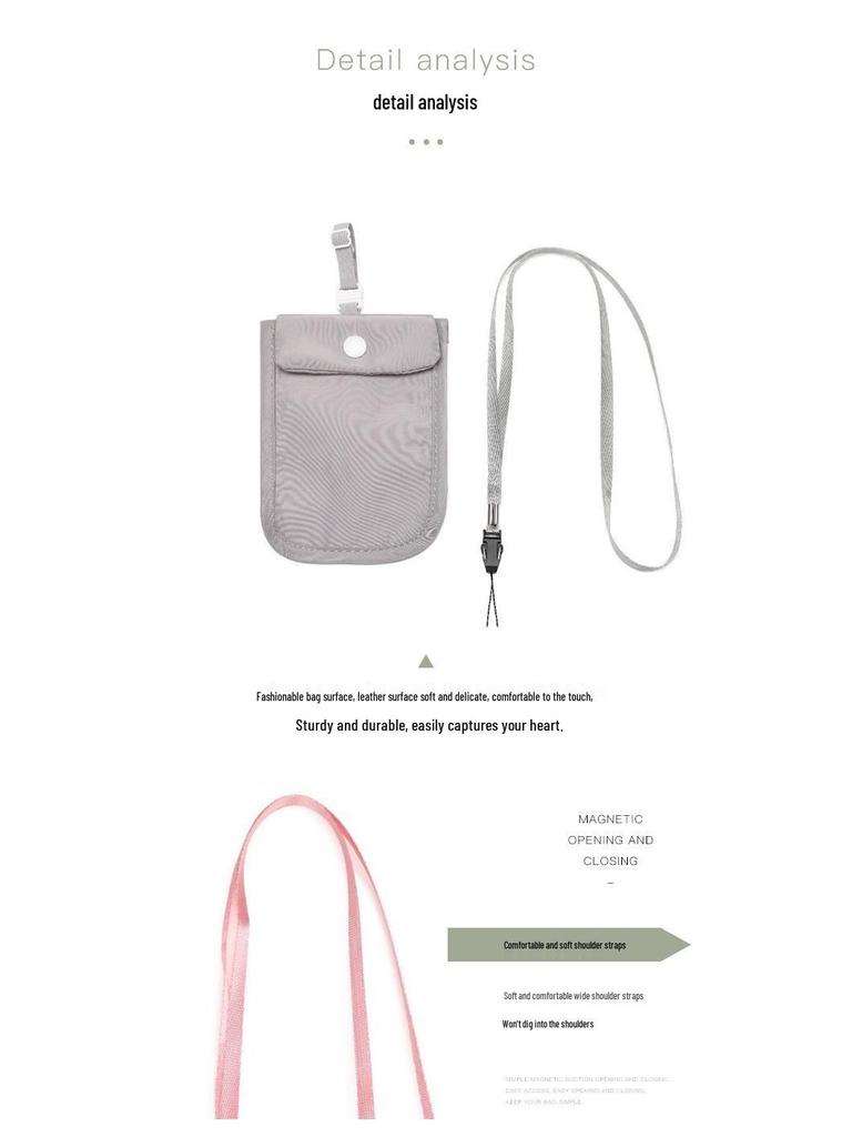 Nylon Slim-Fit Women's Hidden Travel Underwear Coin & Card Holder