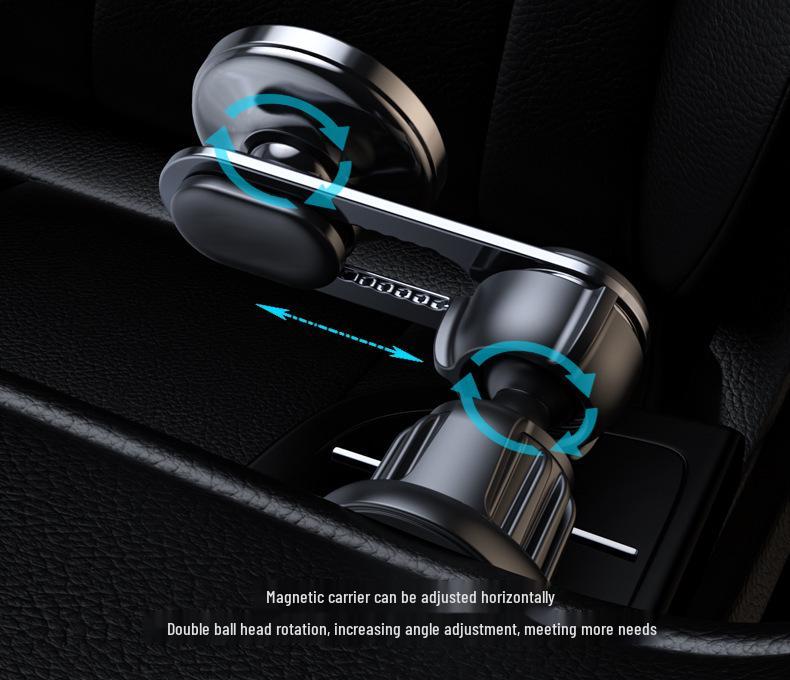 Suport magnetic rotativ 360° pentru telefon de mașină - Aliaj de aluminiu montare pe ventilație