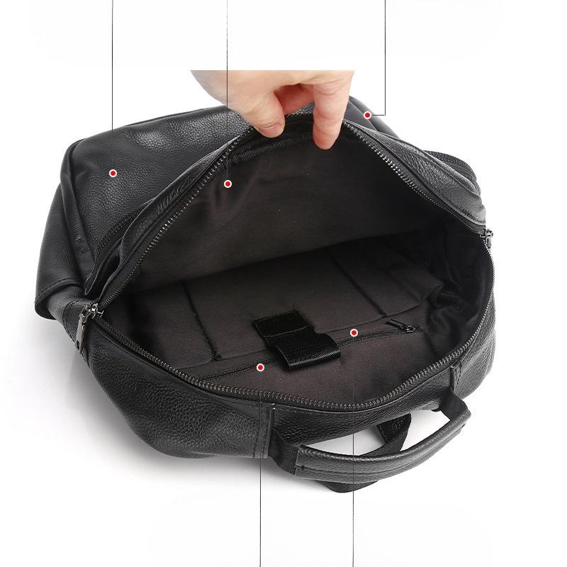 Genuine Leather Backpack for Men, Large-capacity Travel Backpack Made of Cowhide