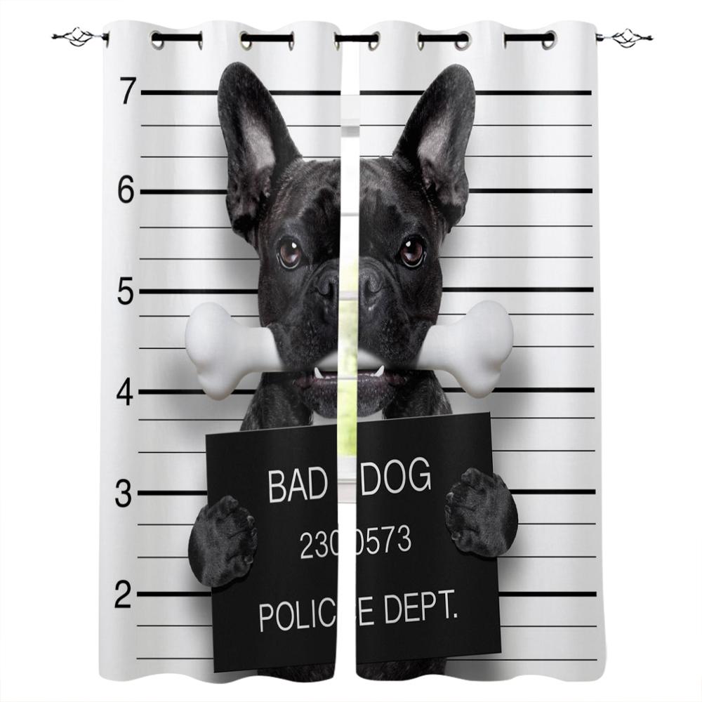 Животное Розовая Собака Милый Пудель Новые Простые Шторы Украшения Дома Шторы Современные — фото 8