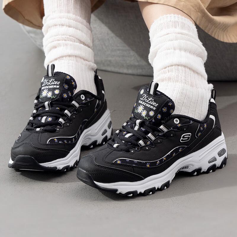 Skechers Women s Panda Casual Shoes 896180-BKW 6.5