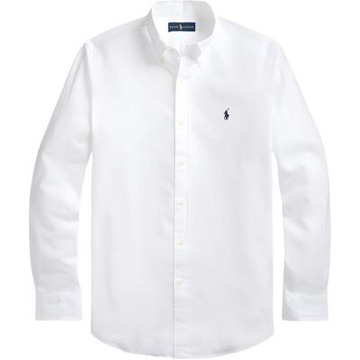 Polo Logo Brodé Coupe Slim Manches Longues Chemise Boutonnée Homme chemises 710791844-001