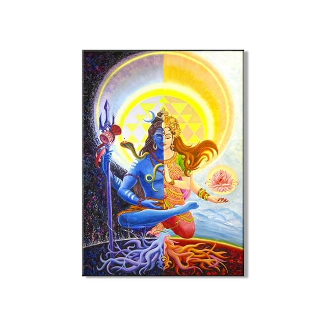 

Настенные плакаты и принты с изображением Господа Шивы, картины на холсте с индуистскими богами на стене, изображения индийского бога без рамы для стены гостиной 21*30cm