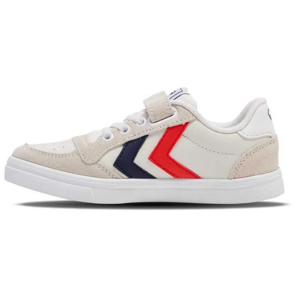 Hummel slimmer stadil leather low jr sneakers white