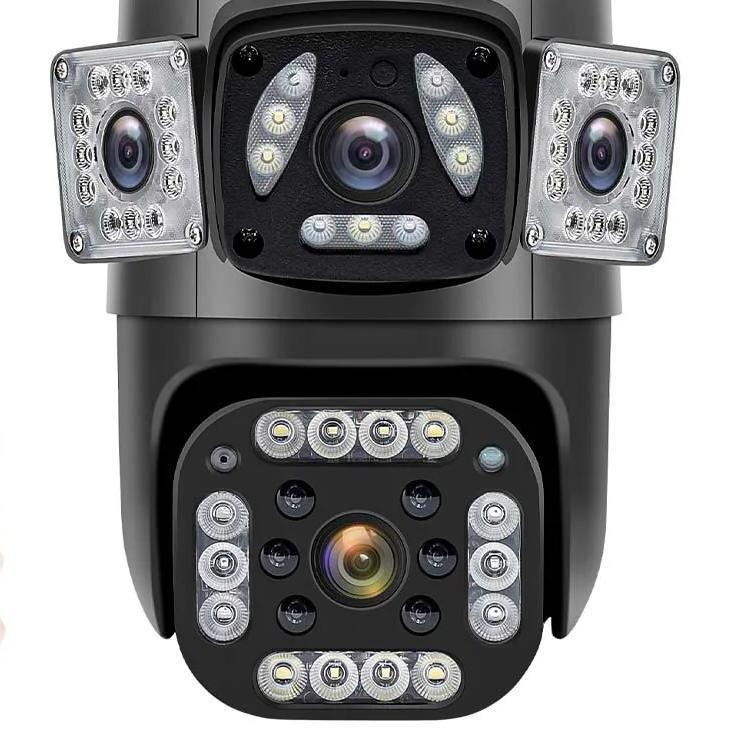 360° Dual-Lens Wireless Waterproof Outdoor Camera with Three-Screen Linkage