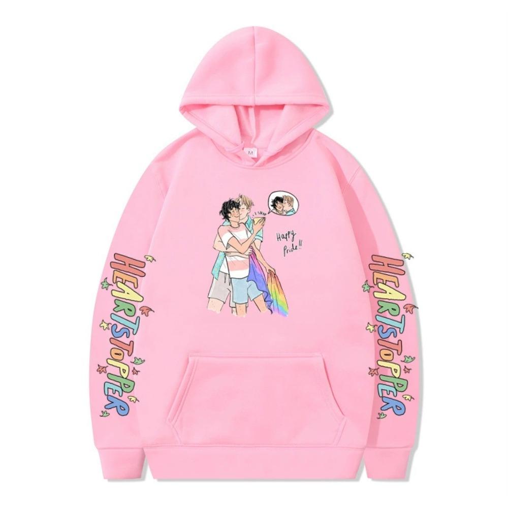 Mode Unisex Lässig Heartstopper Hoodies Sweatshirt Outdoor Sport Cosplay Nick und Charlie Pullover Hoodie Große Größen Cosplay Kostüm