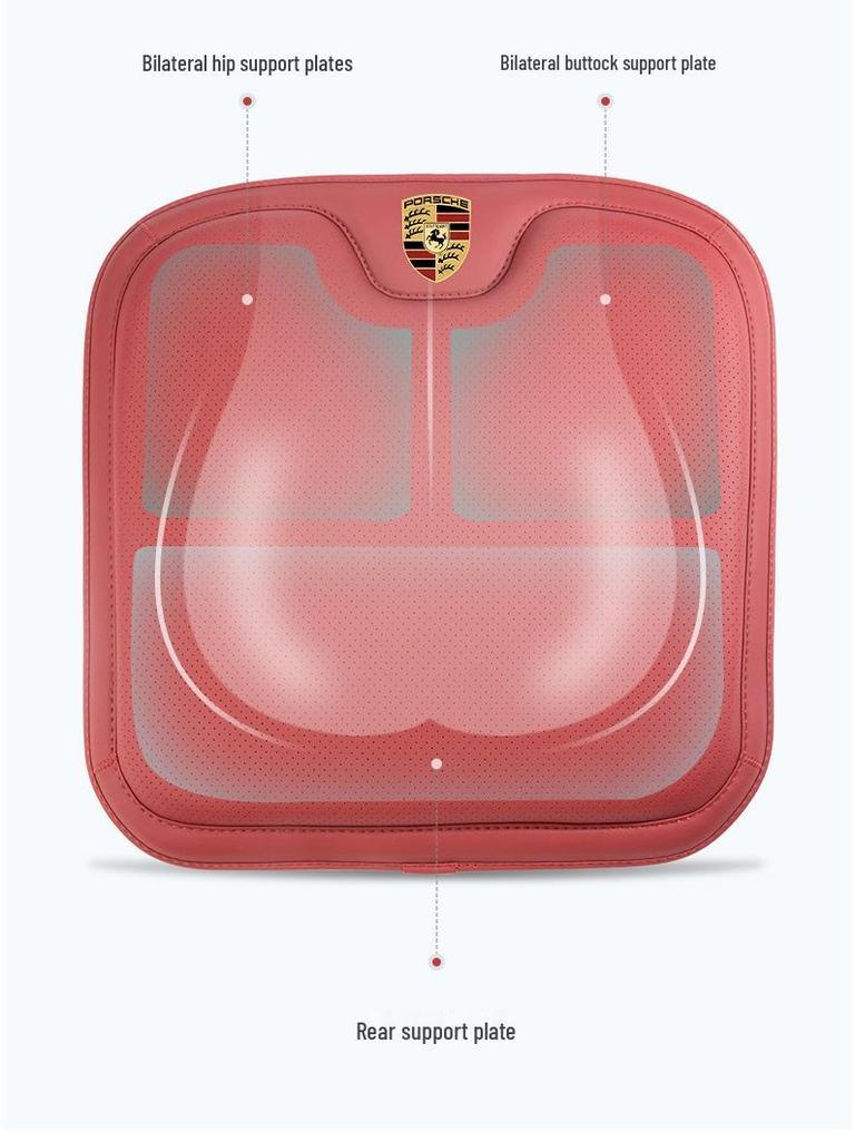 Porsche Sitzzubehör: Ganzjahres-Kissen & Lendenwirbelstützen für Cayenne, Macan, Panamera, 718