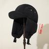 Lightweight and super thick down cotton Lei Feng hat men's warm ear protection hat women's autumn and winter cycling anti-wind and cold helmet liner