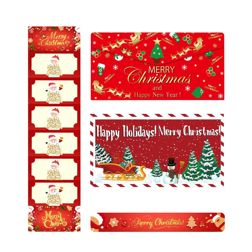 Red Envelope Christmas Surprise Party Money Box Gift Card Surprise Red Christmas Paper Folding Red Envelope.
