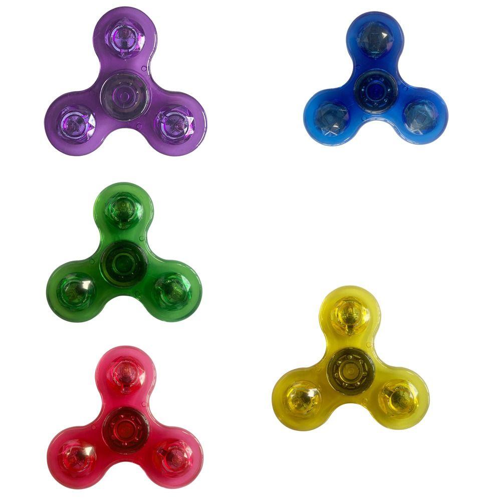 Toys Hand Spinner Glow In Dark LED Light Finger Toy Hand Spinner Fidget Spinner Fingertip Gyroscope
