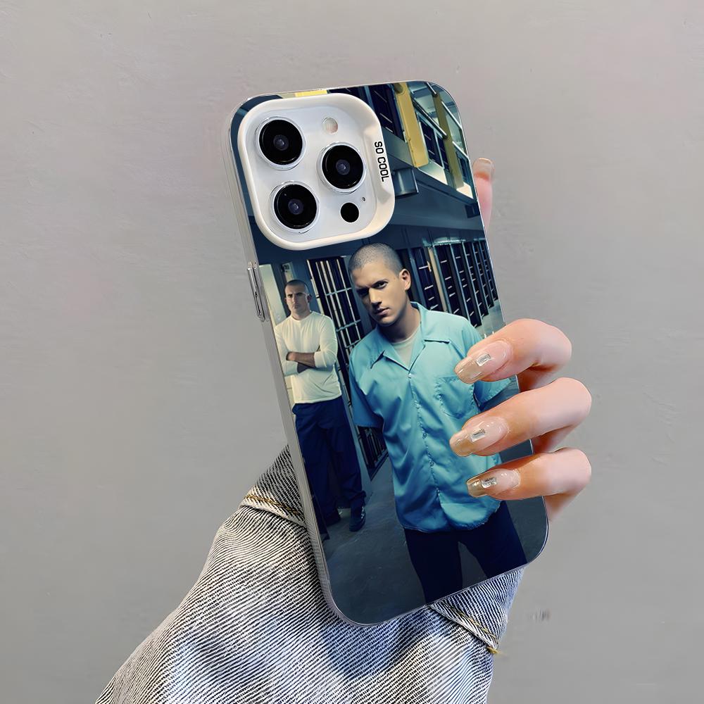 TV P-Prison Break Phone Case For IPhone 17 Pro Max 15 Pro 16 14 Plus 12 13 Mini 11 Pro Shockproof Colorful Cover iPhone 13 Pro