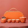 Creative Ceramic Portable Travel Tea Set, Father's Day Gift, Dad's Gift for Elderly Chinese Tea Set