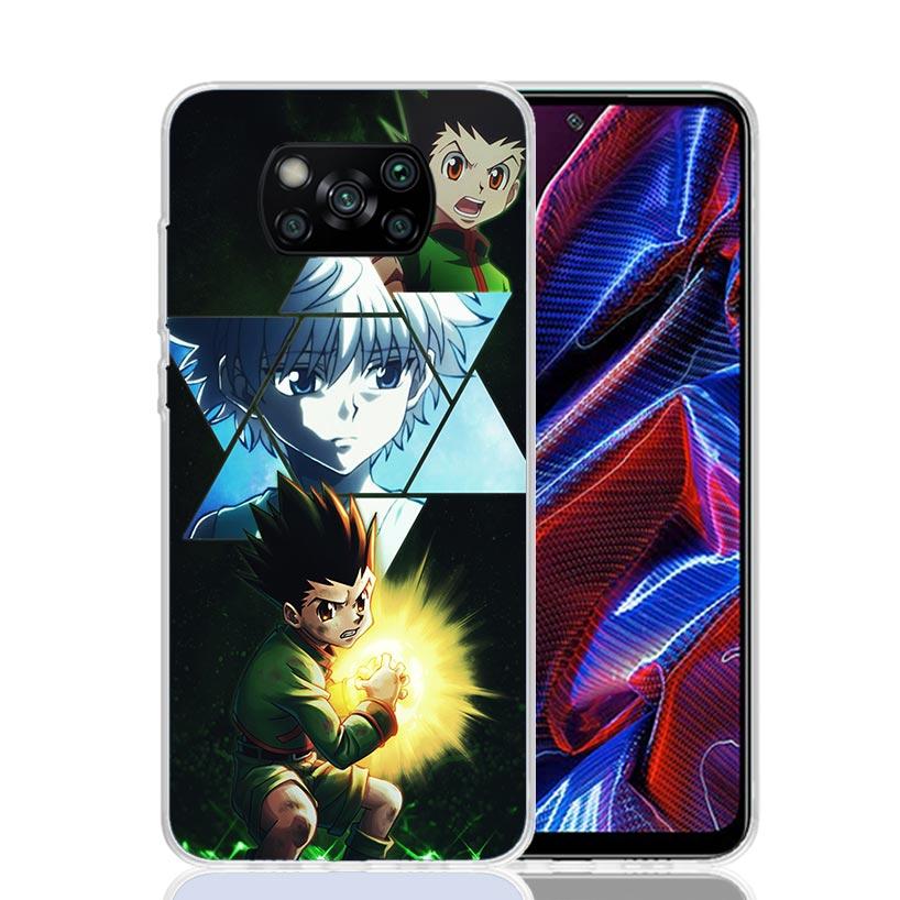 HXH X Hunter Anime Case Phone Cover for Xiaomi Redmi Note 10 9 9S 8 8T 7 5 Pro Mi 12T 11T 10T 9T 12 11 Lite A3 A2 Trend Fundas M