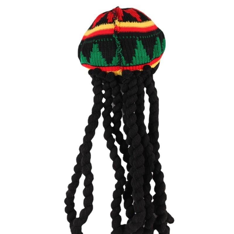 Creative Jamaican Beanie Hat With Breathable Spandex For Womens Halloween Party Accessory