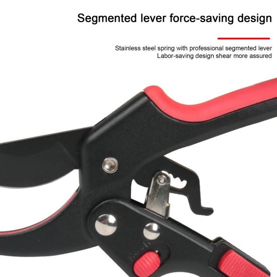 Bonsai Scissor Sharp Blade High Hardness Spring Design with Safety Lock Ergonomic Handle Labor-saving Steel High