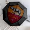 AS Roma  Pattern, Automatic Folding Umbrella, Portable and Foldable Design, 8 Ribs, a Christmas or Birthday Gift.