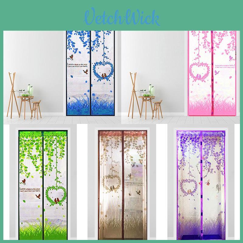 Door Tulle Magnetic Closing Mesh Mosquito Net Cartoon Window Curtain Screens