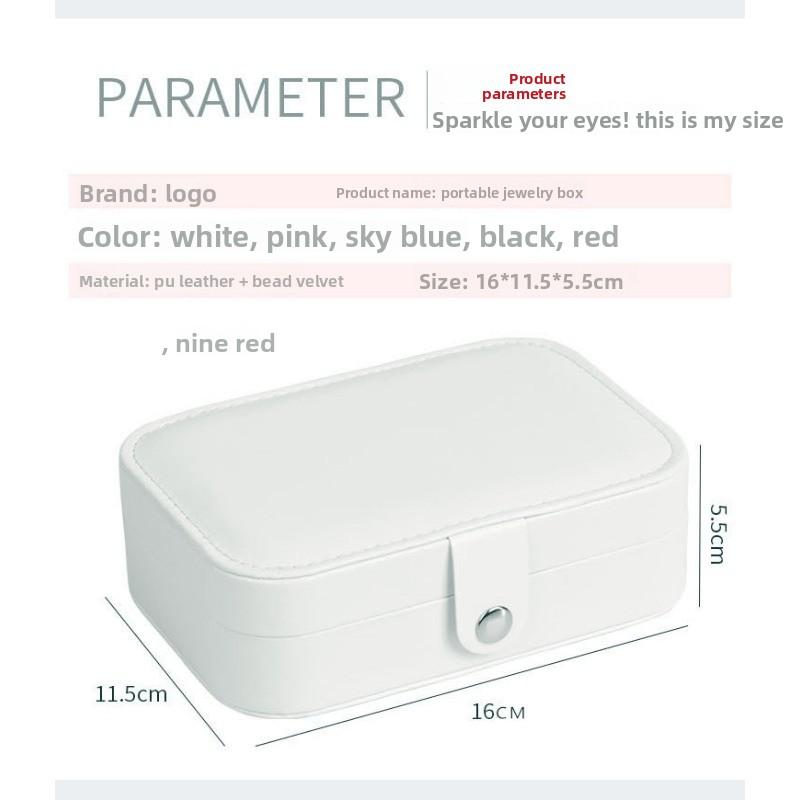 Double-layer bracelet portable storage jewelry box earrings ring jewelry box display box packaging box