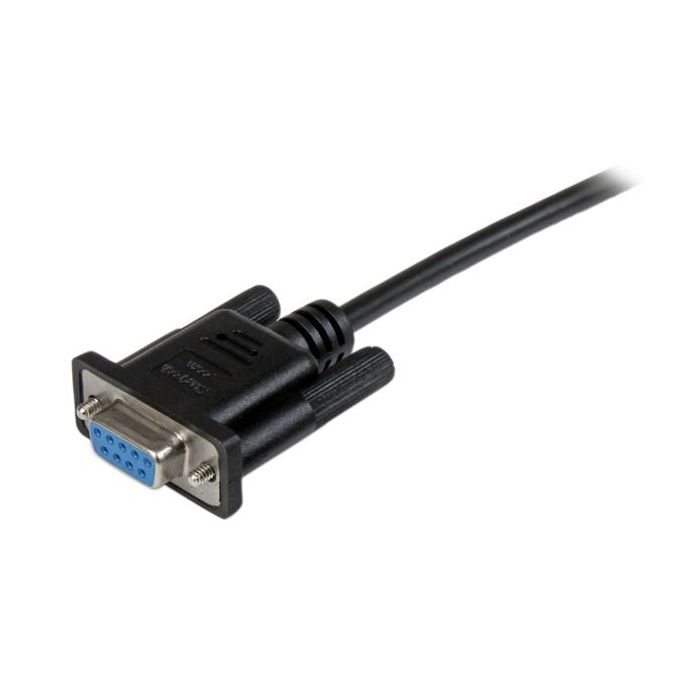 Câble Null Modem série DB9 RS232 - STARTECH.COM - 1 m - Femelle / Femelle - Noir