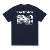 T-shirt Technics insegnali bene Giradischi DJ Musica House Techno Elettronica Cotone T-shirt Uomo Nuova Maglietta Top Donna