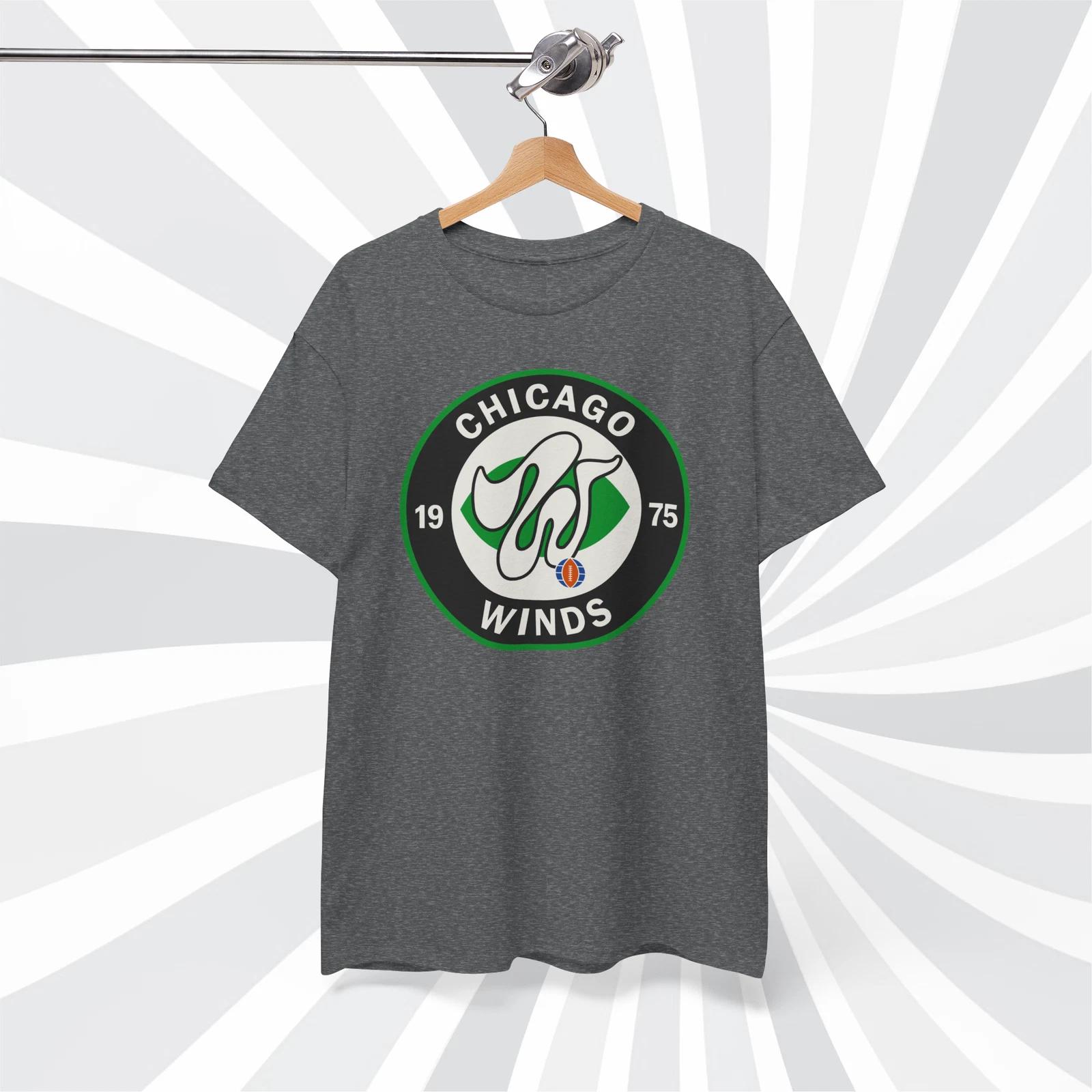Chicago Winds 1975 WFL Vintage Football Circle T shirt M