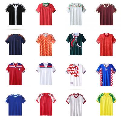 Off-topic Cross-border Spanish and Polish Vintage Poland, Mexico, and Wales Vintage Jerseys, Loose Short-sleeved Football Jerseys