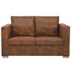VidaXL Canapé à 2 Places Sofa de Salon Canapé de Salle de Séjour Meuble de Salon Maison Intérieur 137x73x82 cm Cuir Daim 244702
