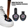 Rubber Bow Limb Foot Pad Outdoor Recurve Bow Tip Protector Pad Archery Bow Shoes Rest Mat Gasket Hunting Shoot Training Accessories